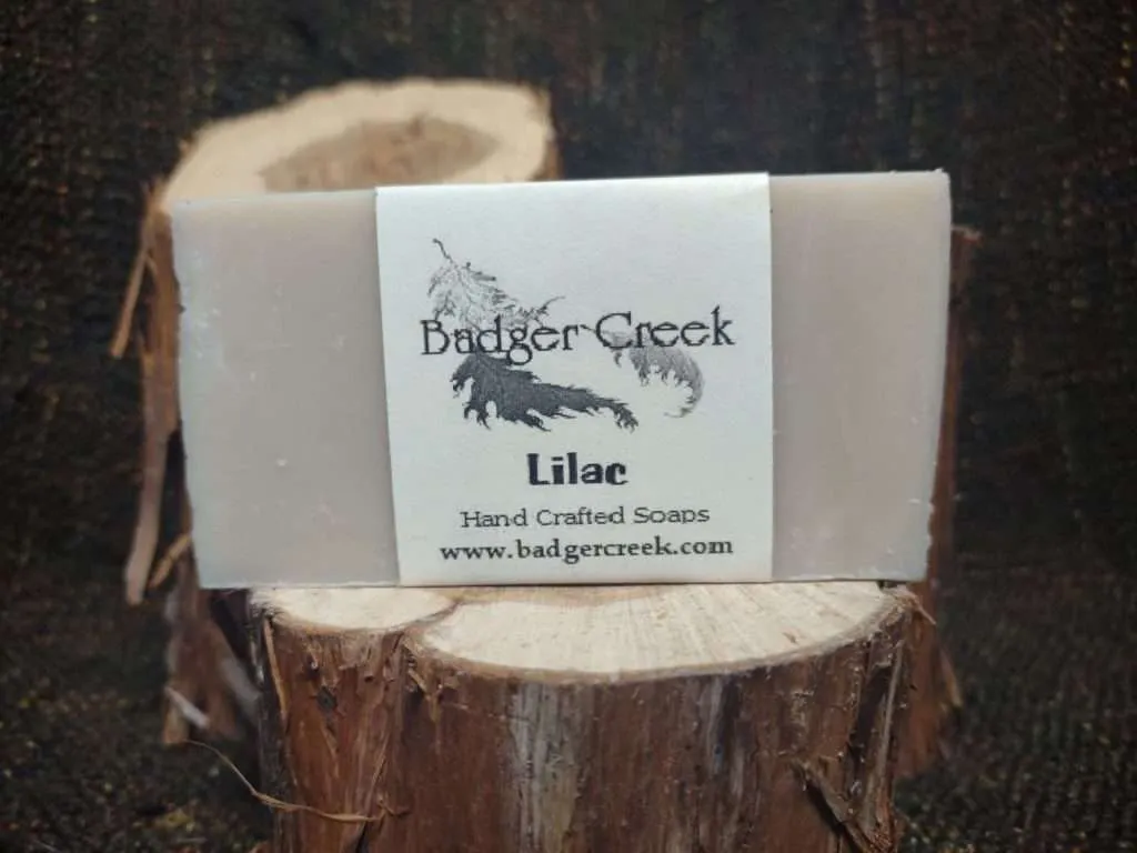 lilac spring floral soaps