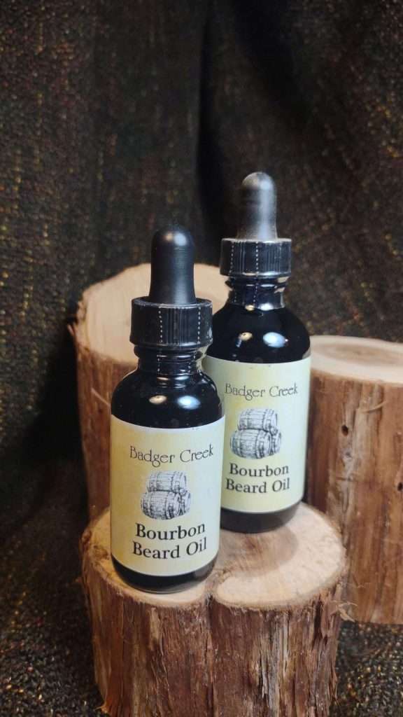badger creek handmade bourbon beard oil