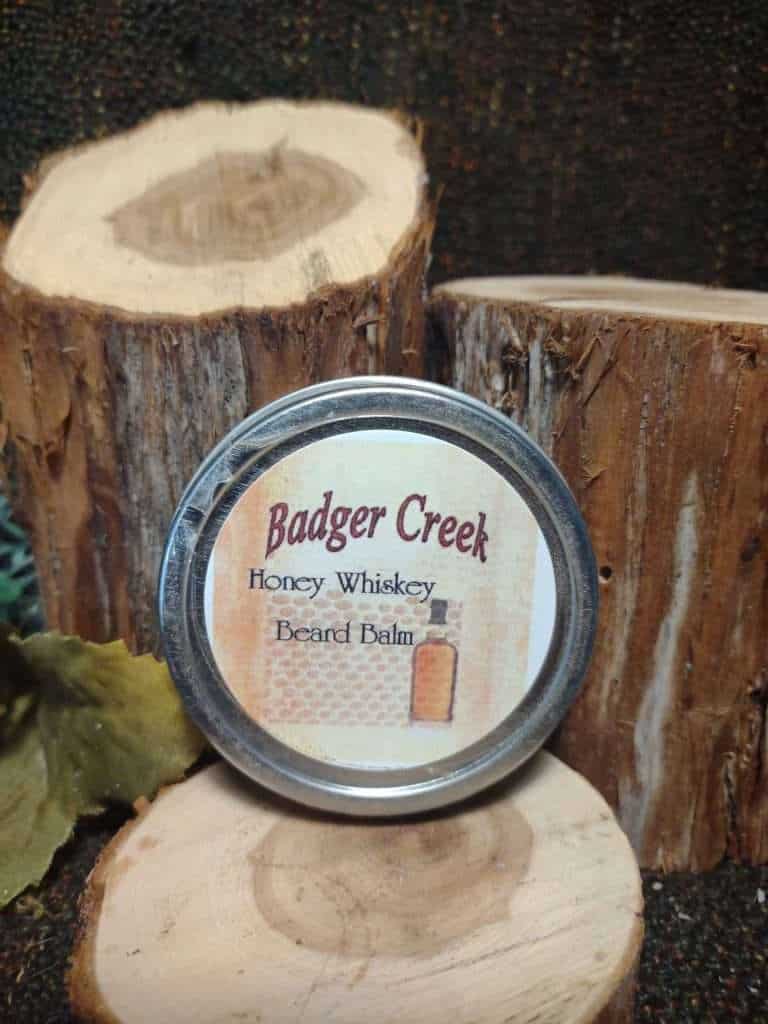 badger creek honey whiskey beard balm