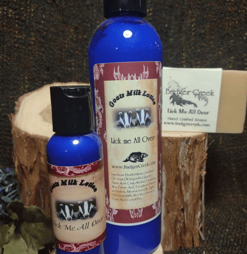 lick me all over handmade lotion