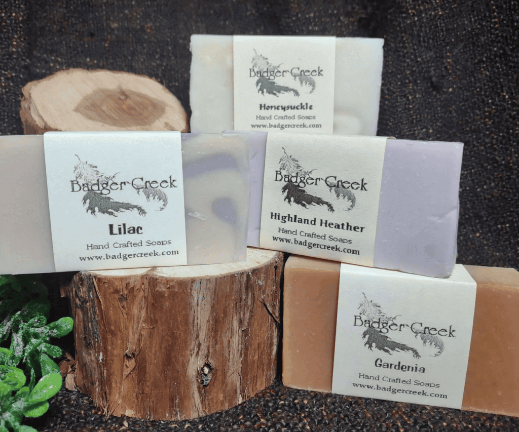 badger creek floral bar soap