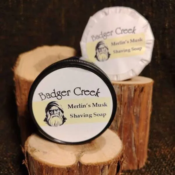 Merlin's Musk shaving soap