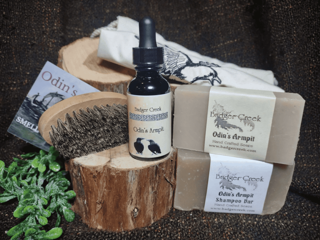 odin's armpit soap, shampoo bars, and beard care