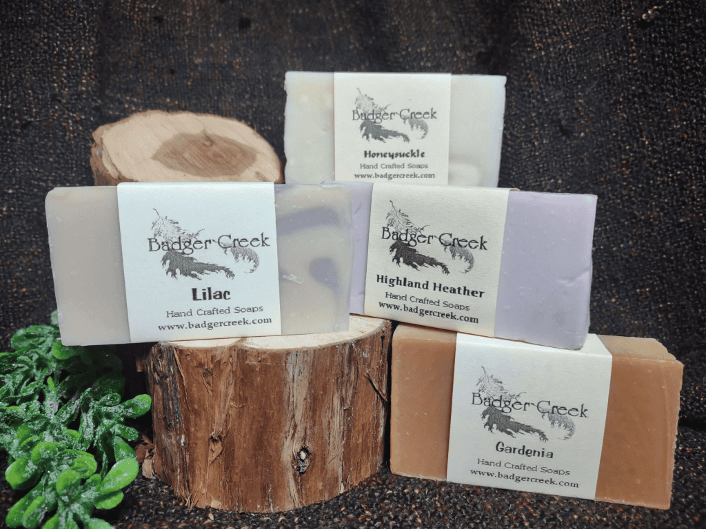 handmade floral soaps