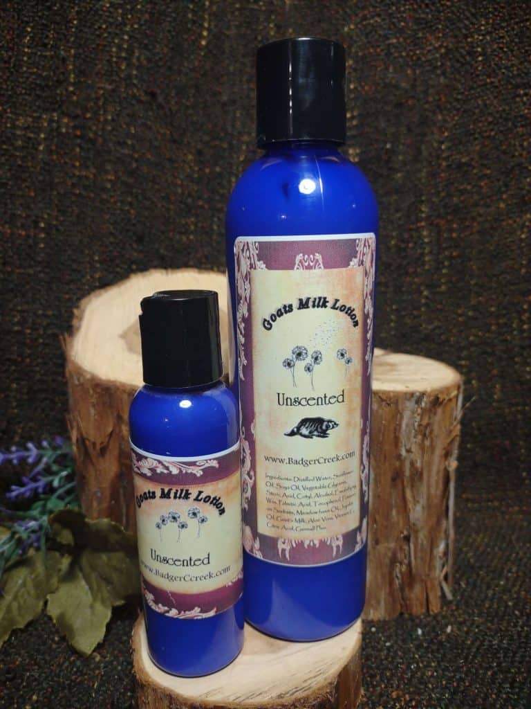 unscented goat's milk lotion