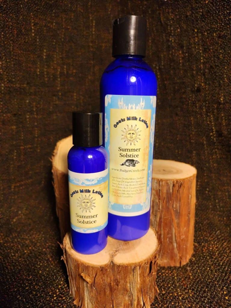summer solstice goat's milk lotion